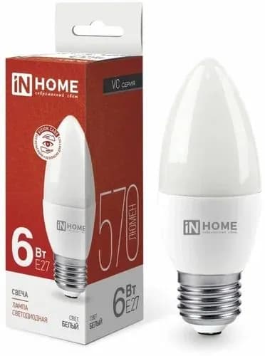 Cветодиодная лампа IN HOME LED-СВЕЧА-VC