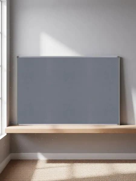 Доска текстильная BoardSYS EcoBoard 90x120 см, алюминиевая рамка, серая