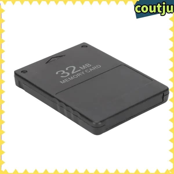 Game Console Data Card, Хорошая совместимость, для видеоигр на PS2 черное