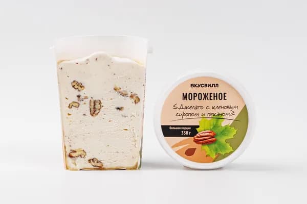Мороженое "Джелато с кленовым сиропом и пеканом", 330 г