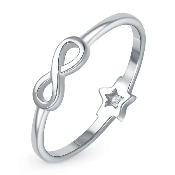 Кольцо женское серебро 925 пробы 585GOLD