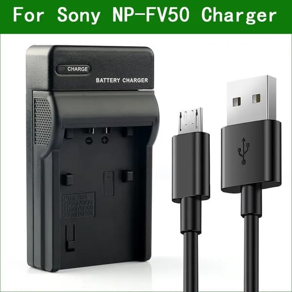 Зарядное устройство Micro USB NP-FV50 для Sony DCR-SR88 SX15 SX20 SX21 CX700 CX350 CX360