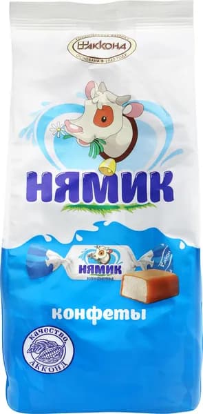 Конфеты АККОНД Нямик неглазированные молочные, 270г