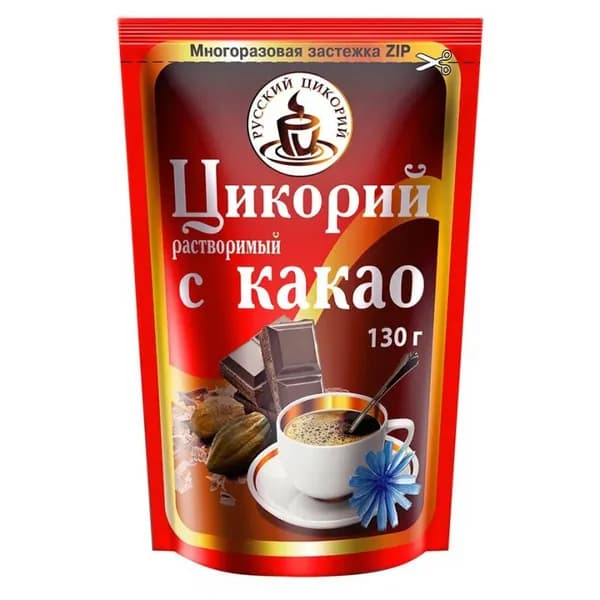 Русский цикорий Цикорий С какао, растворимый, 130 г