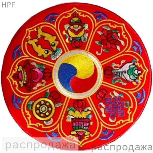 Красная Подушка Для Поющей Чаши, 13x13 См, Из Ткани, Для Предотвращения Повреждений Чаши, Для Медитации, 1 Штука