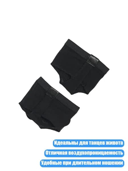 Бальные туфли для танцев живота, Черный - XS