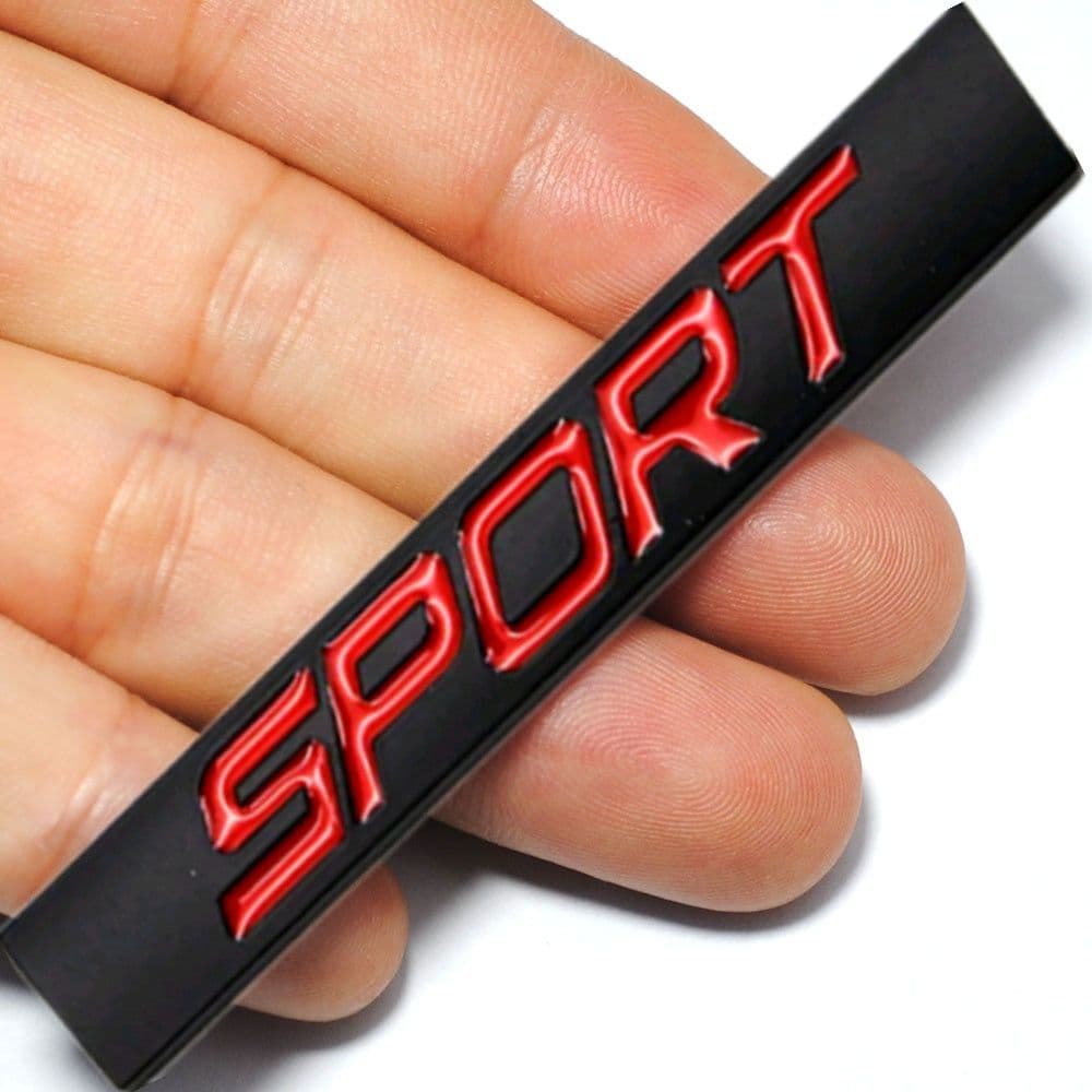 Наклейка шильдик на авто Sport
