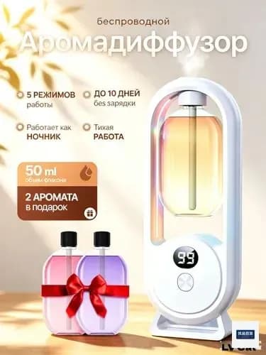 Аромадиффузор ультразвуковой 019f1c0c1cc8718e8f459a68015fdb57, белый