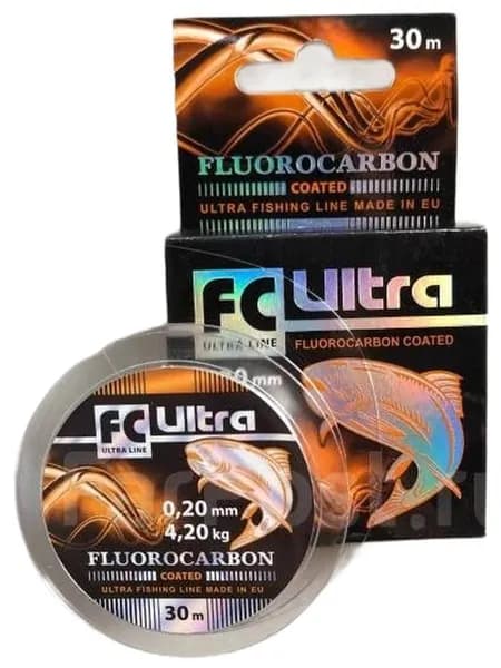 Леска AQUA FC Ultra Fluorocarbon Coated 30m 0,20mm