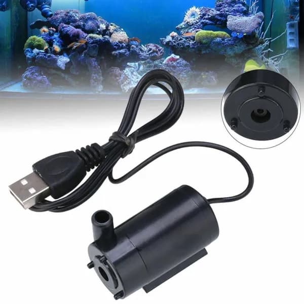 DC3V 5V бесшумный водяной насос сверхмалого объема mini/mini погружной насос /USB чёрные