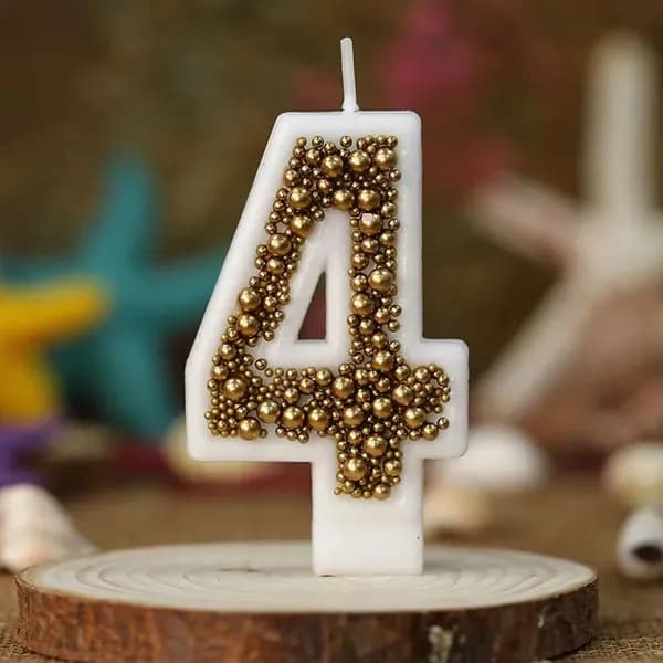Свечи для торта цифра 0, цифра 1, 7 см