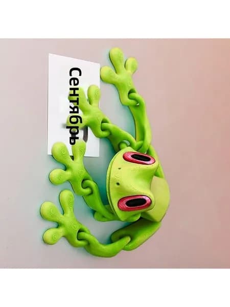 3D-ручка для рисования, магнитная лягушка-подвеска, с подвижными суставами, для холодильника и авто