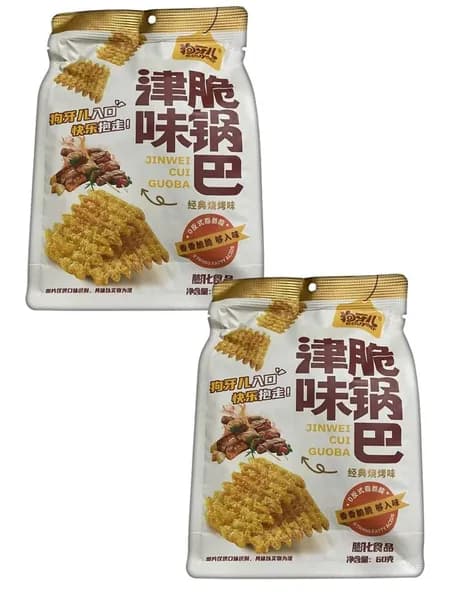 Крекеры GouYaEr классический вкус барбекю 60 г 2 шт