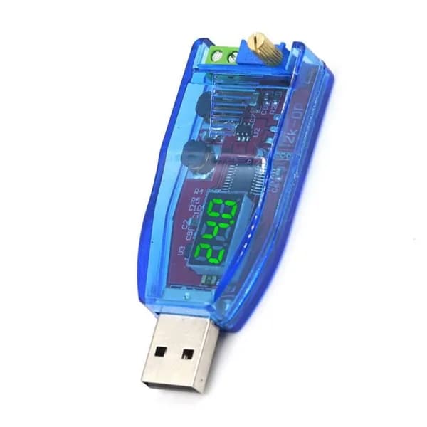 Регулятор напряжения USB DC-DC, - Зеленое цифровое отображение