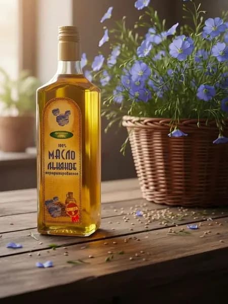 Масло льняное нерафириванное 500мл