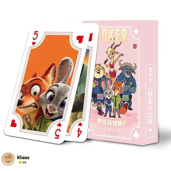 Игральные карты Зверополис для детей, 54 карты