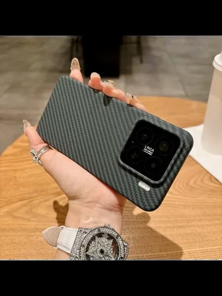 Чехол для Xiaomi 13 из углеродного волокна, черный