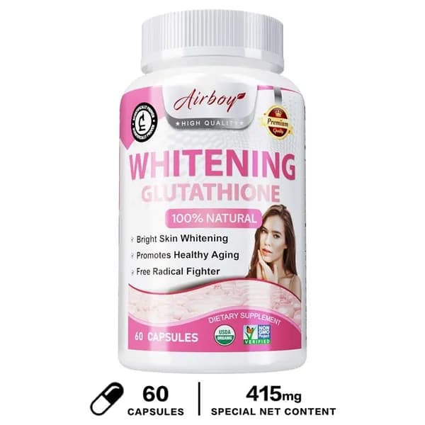 Биологически активная добавка Airboy Natural Glutathione Whitening предназначена для осветления кожи, омоложения и борьбы со свободными радикалами.