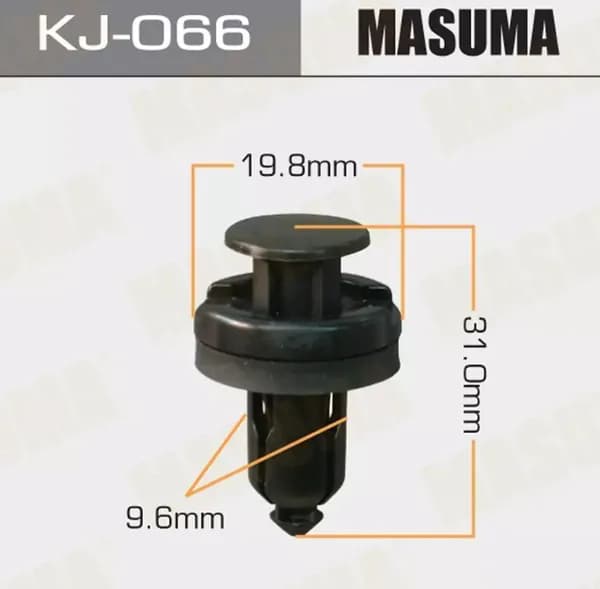 Клипса пластмассовая KJ-066/К-066