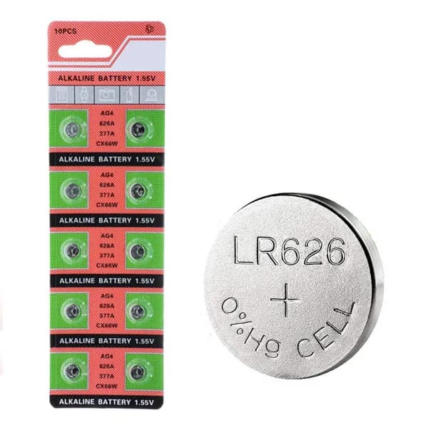 1,55V Оригинальный AG4 377A 377 LR626 SR626SW SR66 LR66 Оксид серебряной батареи серебряного оксида 10 % для часовой камеры Дистанционное управление электрической шкалой шкалы.