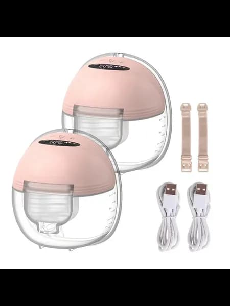Молокоотсос электрический портативный Pink-2pcs