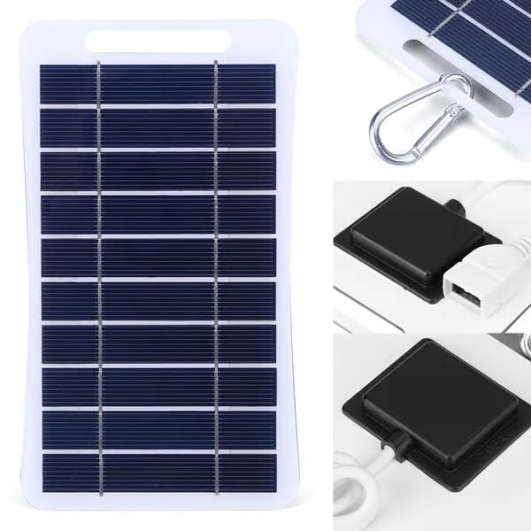 солнечная панель 2 Вт, USB 5 В, для телефона и планшета, портативная
