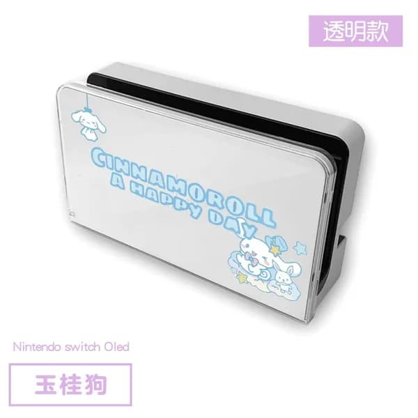 Прозрачный жесткий чехол Switch Cinnamoroll Pochacco OLED док-станция коробка для игровых карт