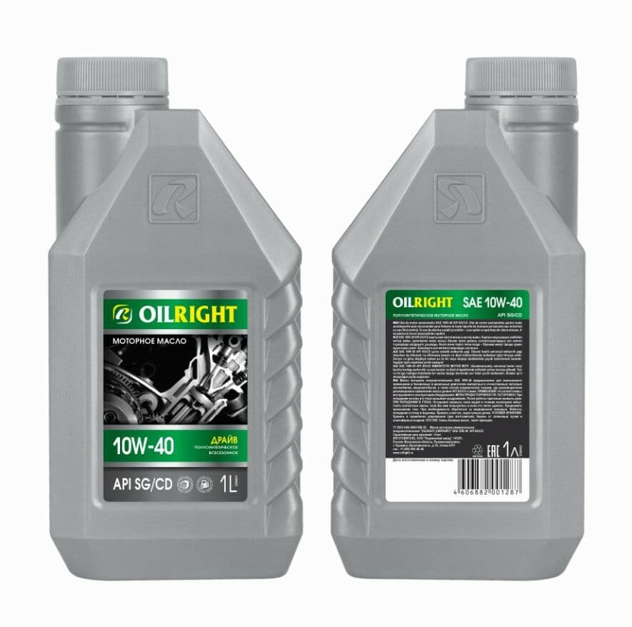 OILRIGHT 10W-40 Масло моторное, Полусинтетическое, 1 л