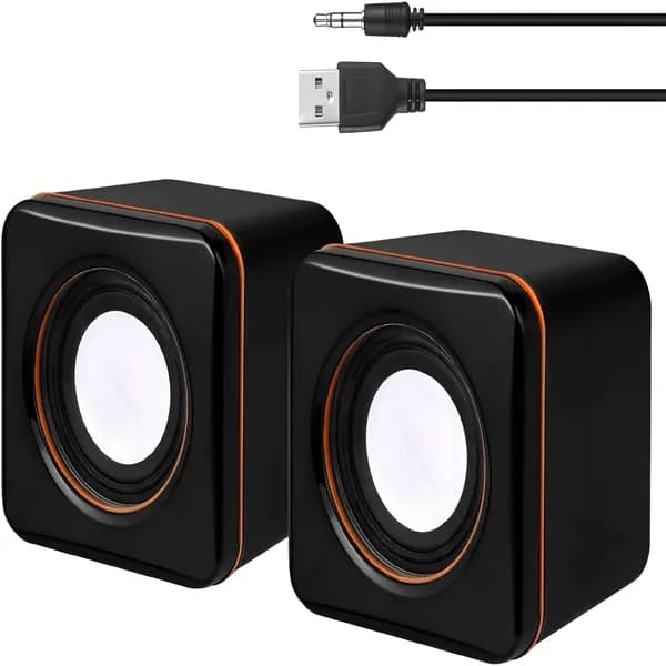 GJX USB колонки, маленькие для ноутбука и настольного ПК.