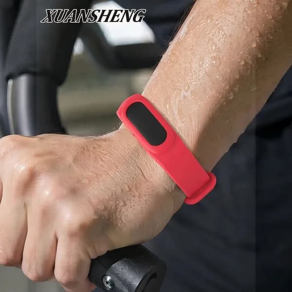 Силиконовый ремешок для фитнес-браслета Fitbit Air, красный, 254 мм