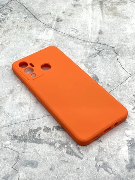 Чехол для INFINIX HOT 12 PLAY (оранжевый), Матовый, качественный силикон / NEYPO / защита на ИФИНИКС ХОТ 12 плей