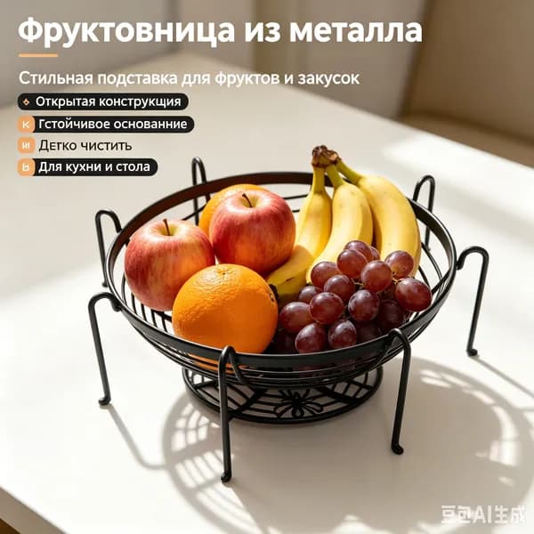 Фруктовница, диаметр 25 см, 1 шт