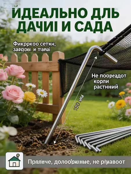 Металлические колышки для палатки 10 шт