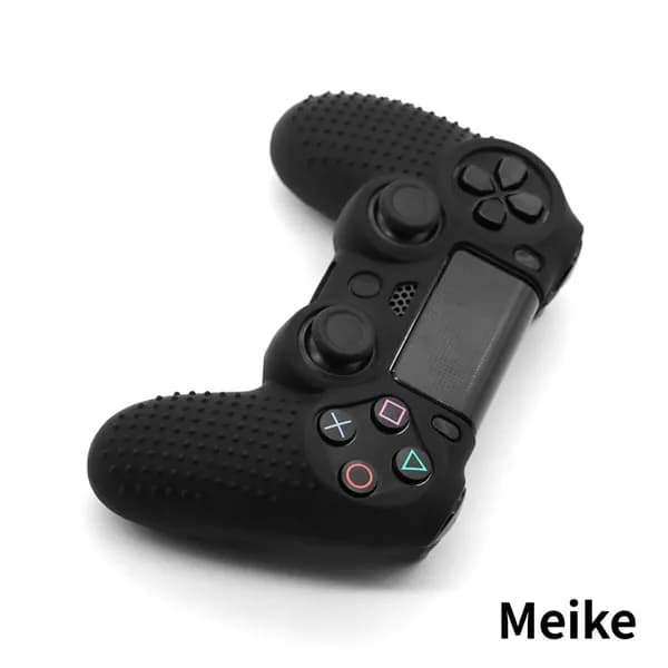 Силиконовый чехол для геймпада PlayStation 4, черный, противоскользящий