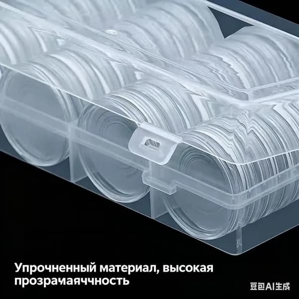 Капсула для хранения монет с диаметром до 40 мм - 20 шт