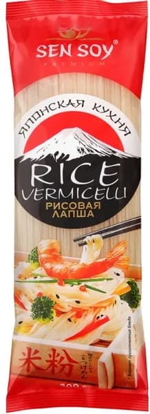Лапша Рисовая Sen Soy Rice Vermicelli 300 гр