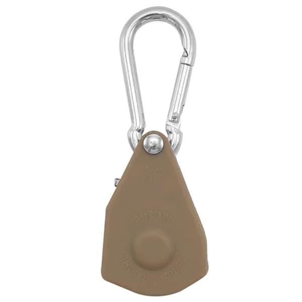 Металлический блок-ролик для регулировки верёвок палаток и тентов, коричневый, 90 33 33 мм