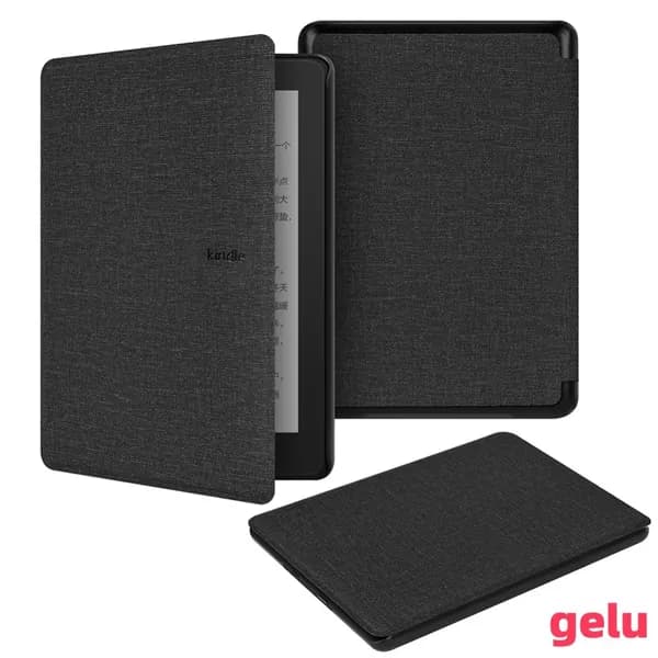 Чехол для Kindle Paperwhite 12-го поколения 2024 года и Kindle Colorsoft Signature Edition, черный, из ПУ кожи