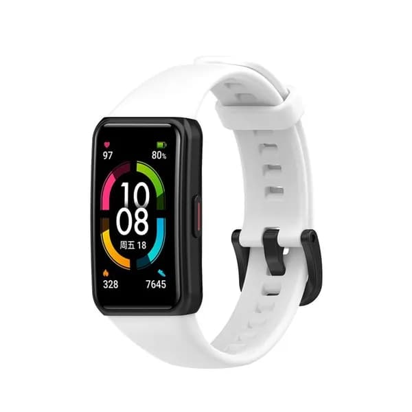 ремешок для huawei band 6 / honor band 7 6, силиконовый мягкий сменный ремешок