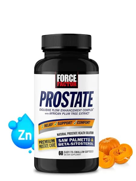 Force Factor Prostate Premium Supplement, Saw Palmetto, 60 капсул