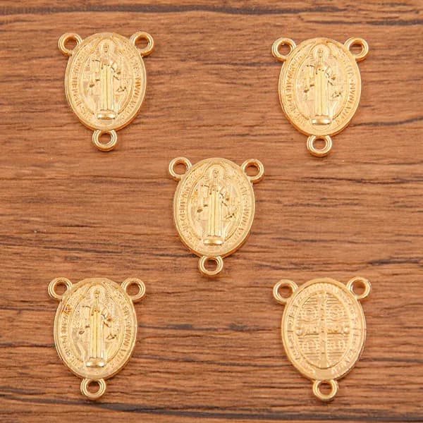 Золотая подвеска в виде любви к животным и растениям 10pcs