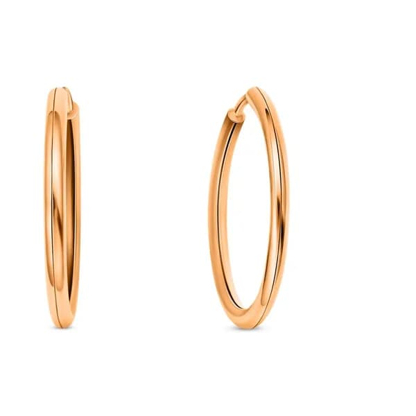 Серьги конго женские из красного золота 375 пробы 585GOLD