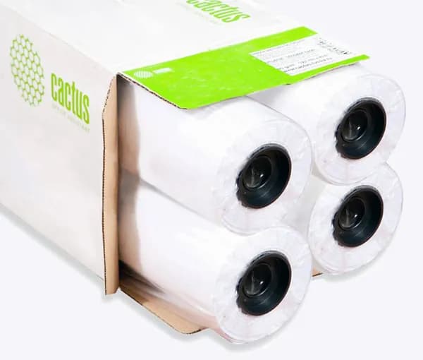 Бумага Cactus Eco CS-LFP80-610457E-4 24"(A1) 610мм-45.7м/80г/м2 CIE155% универсальная втулка:50.8мм (2") (упак.:4рул)