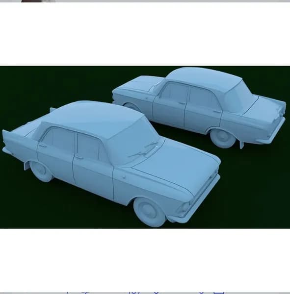 Москвич 408. Масштабная модель 1:72.