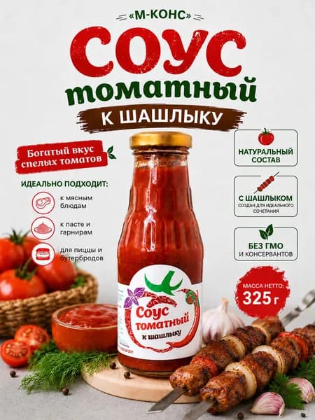 Соус томатный Мичуринский к шашлыку, 325 г