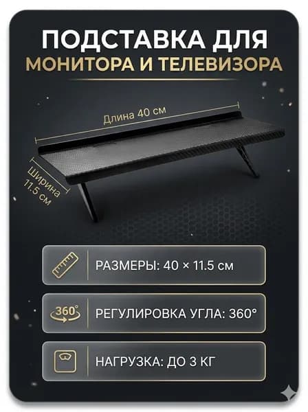 Полки для хранения с регулировкой под ТВ, - Перфорированный 40x11,5 см