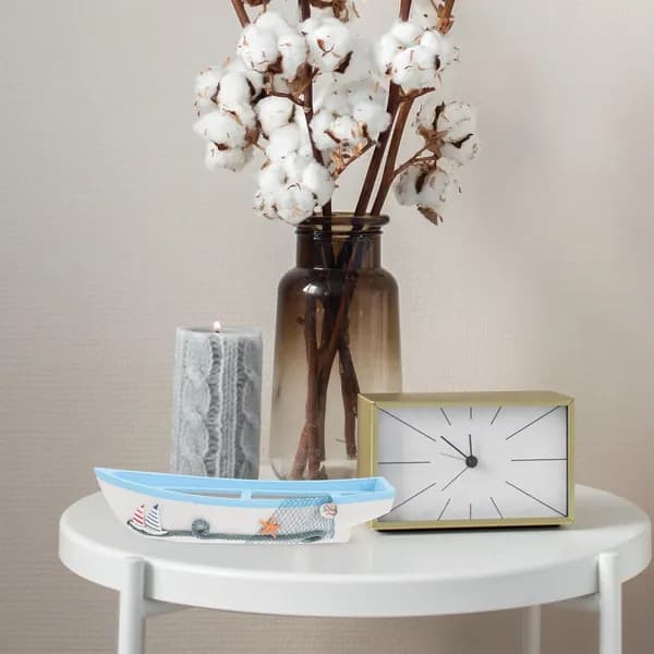 Парусная Лодка Для Декора В Mediterranean Style Отлично Интерьера 36x11cm