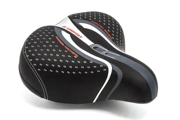 Седло для велосипеда взрослое SADDLE 3018 COMFORT XINDA размер 250х210 мм (черные пружины)