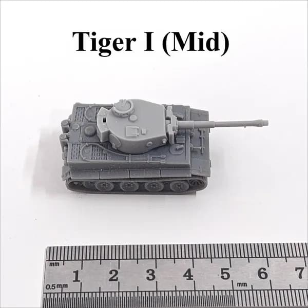 Миниатюрная модель танка в масштабе 1:144, напечатанная на 3D-принтере, из смолы, основные боевые танки Германии Второй мировой войны Tiger I/Tiger II/Panther/Panzer IV
