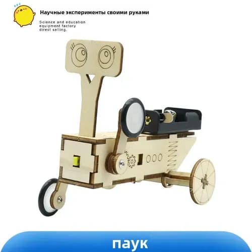 Набор <Юный инженер>: Деревянный конструктор STEM, 20+ моделей (танк, самолет, электростанция), DIY для детей 6-15 лет, развивающие игрушки для сборки